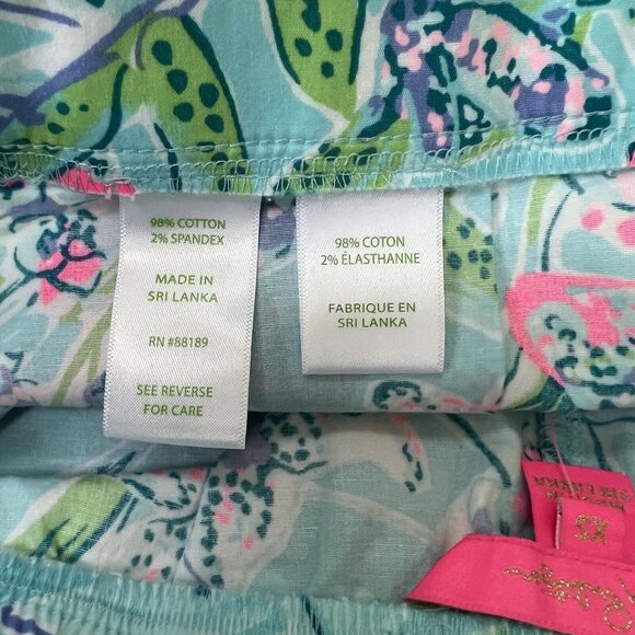 Lilly Pulitzer Ocean View Short Sway‎ This Way Pull On Shorts Size XS Xsmall - Picture 4 of 5